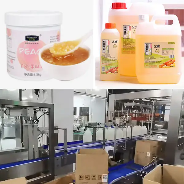 果酱糖浆易倍体育emc网址/全自动果酱糖浆易倍体育emc网址灌装样品展示
